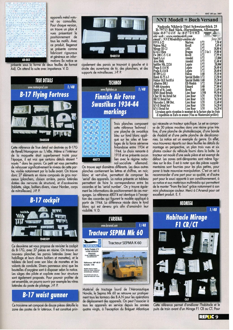 Replic 185 - Crusader, Tucano, Mistel, F-4U Corsair, Fa-223 Drache